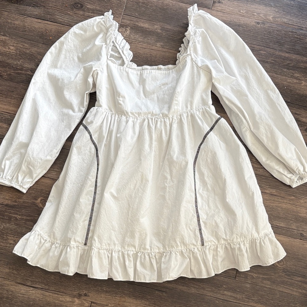 SANDY LIANG White Ruffle Dress
